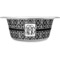 Monogrammed Damask Stainless Steel Dog Bowl - Large (Personalized)