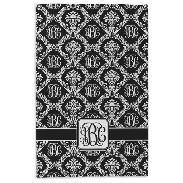 Monogrammed Damask Microfiber Dish Towel - APPROVAL