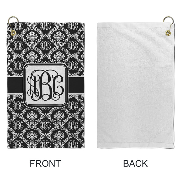 Monogrammed Damask Microfiber Golf Towels - Small - APPROVAL