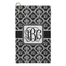Monogrammed Damask Microfiber Golf Towel - Small