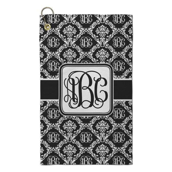 Custom Monogrammed Damask Microfiber Golf Towel - Small