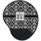 Monogrammed Damask Mouse Pad with Wrist Support - Main