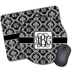 Monogrammed Damask Mouse Pads (Personalized)