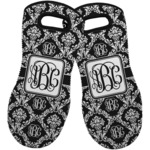 Monogrammed Damask Neoprene Oven Mitts - Set of 2
