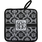 Monogrammed Damask Pot Holder
