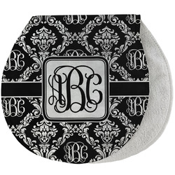 Monogrammed Damask Burp Pad - Velour