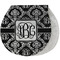 Monogrammed Damask Burp Pad - Velour