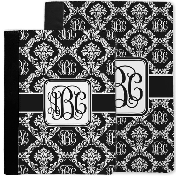 Monogrammed Damask Notebook Padfolio - MAIN