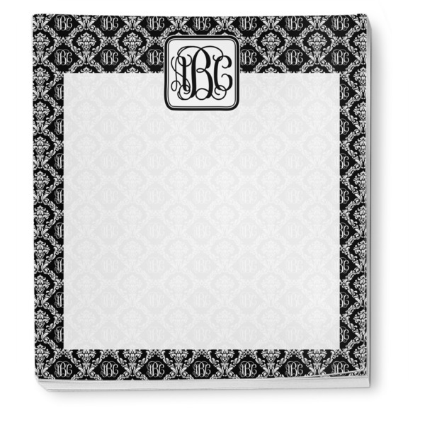 Monogrammed Damask Notepad - Apvl