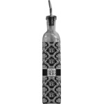 Monogrammed Damask Oil Dispenser Bottle (Personalized)