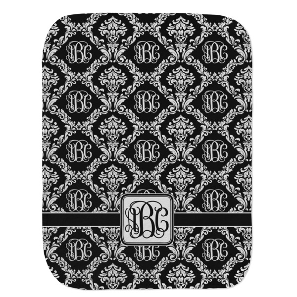Monogrammed Damask Old Burp Flat