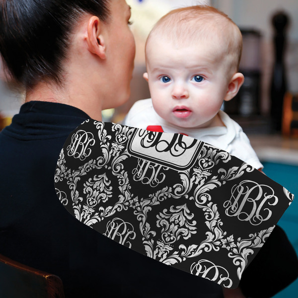 Monogrammed Damask Old Burp - Lifestyle
