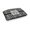 Monogrammed Damask Outdoor Dog Bed - Medium