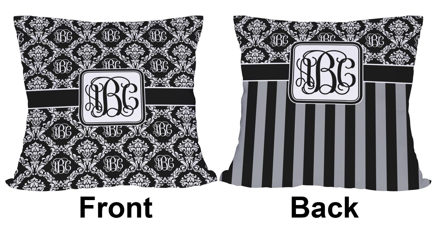 monogrammed outdoor pillows