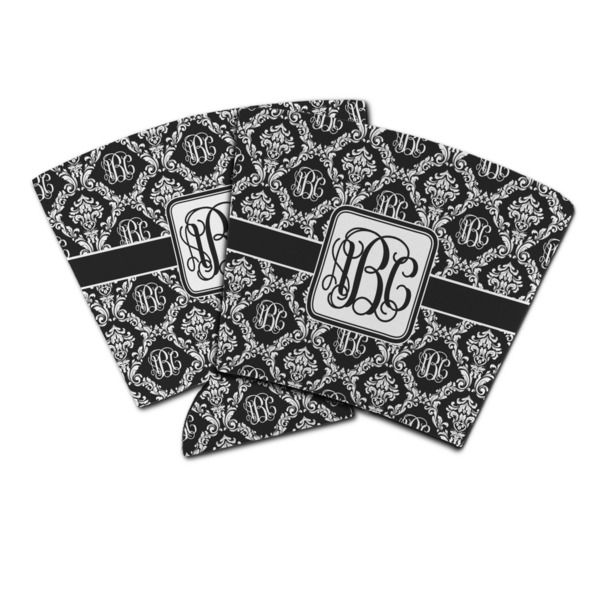 Custom Monogrammed Damask Party Cup Sleeve