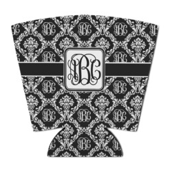 Monogrammed Damask Party Cup Sleeve - with Bottom