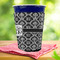 Monogrammed Damask Party Cup Sleeves - with bottom - Lifestyle