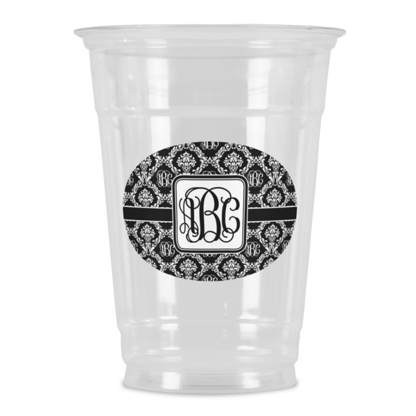 Custom Monogrammed Damask Party Cups - 16oz