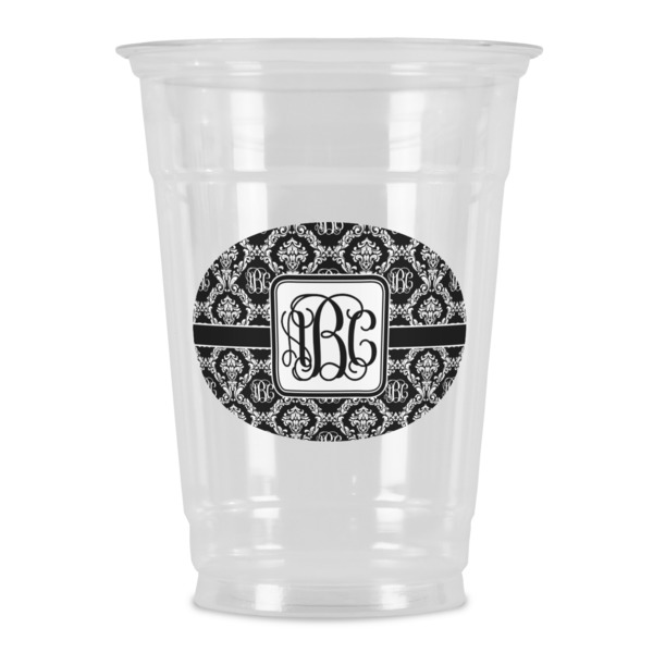Custom Monogrammed Damask Party Cups - 16oz