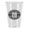 Monogrammed Damask Party Cups - 16oz