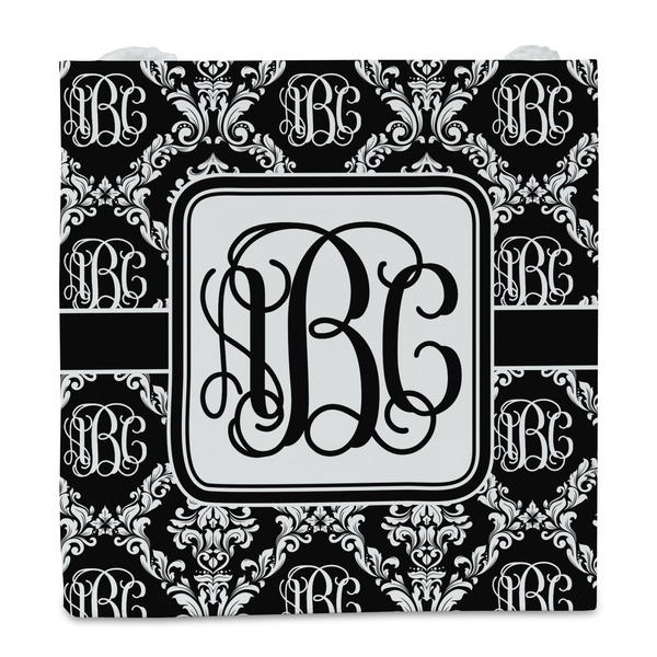 Monogrammed Damask Party Favor Gift Bag - Gloss - Front