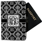 Monogrammed Damask Passport Holder - Fabric (Personalized)