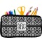 Monogrammed Damask Pencil / School Supplies Bags - Small