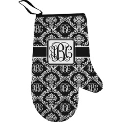 Monogrammed Damask Oven Mitt (Personalized)