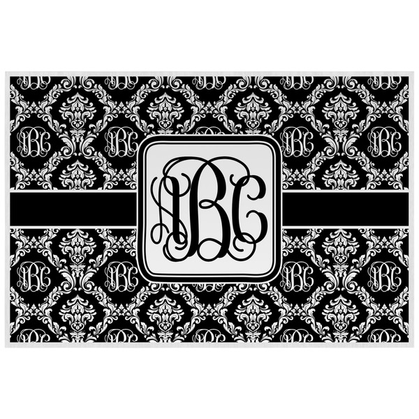 Custom Monogrammed Damask Laminated Placemat