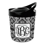 Monogrammed Damask Plastic Ice Bucket (Personalized)