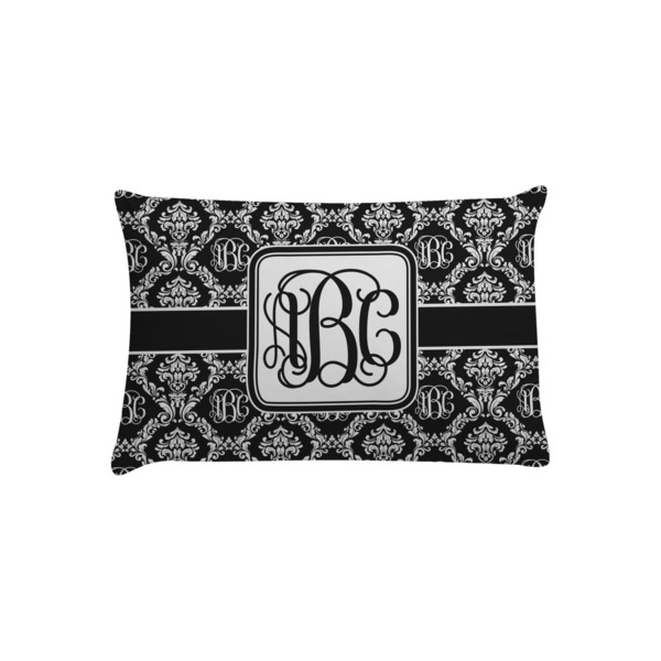 Custom Monogrammed Damask Pillow Case - Toddler (Personalized)