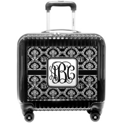 Monogrammed Damask Pilot / Flight Suitcase (Personalized)