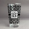 Monogrammed Damask Pint Glass - Full Print