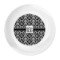 Monogrammed Damask Plastic Party Dinner Plates - Approval