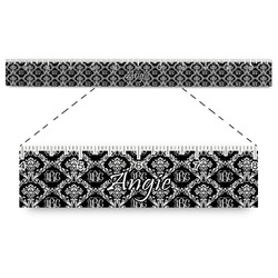 Monogrammed Damask Plastic Ruler - 12"