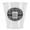 Monogrammed Damask Plastic Shot Glass