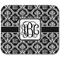 Monogrammed Damask Rectangular Mouse Pad - APPROVAL