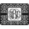 Monogrammed Damask Rectangular Trailer Hitch Cover (Personalized)