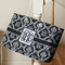 Monogrammed Damask Large Rope Tote - Life Style