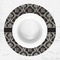 Monogrammed Damask Round Linen Placemats - LIFESTYLE (single)