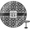 Monogrammed Damask Round Table Top