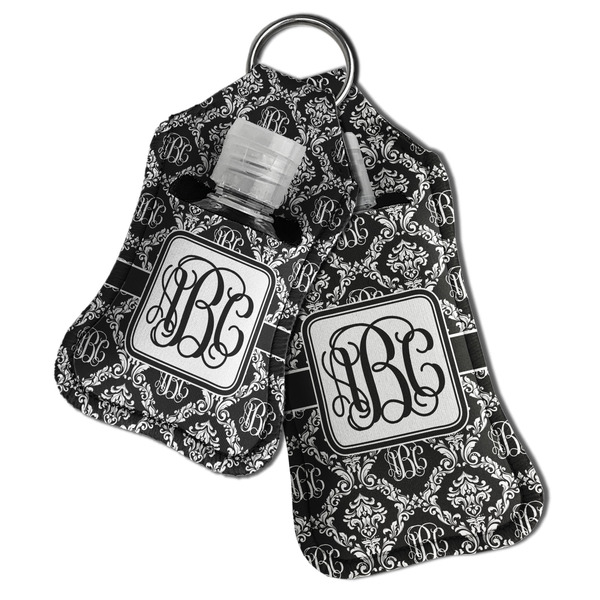 Monogrammed Damask Sanitizer Holder Keychain - Both in Case (PARENT)