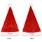 Monogrammed Damask Santa Hats - Front and Back (Double Sided Print) APPROVAL