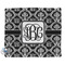Monogrammed Damask Security Blanket - Front View