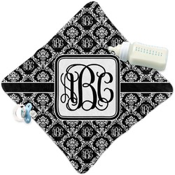 Monogrammed Damask Security Blanket (Personalized)