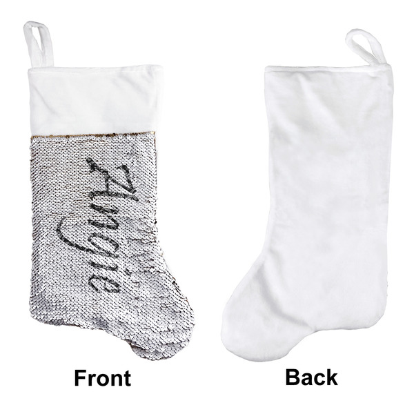 Monogrammed Damask Sequin Stocking - Approval
