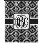 Monogrammed Damask Extra Long Shower Curtain - 70"x84" (Personalized)