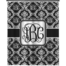 Monogrammed Damask Extra Long Shower Curtain - 70"x84" (Personalized)