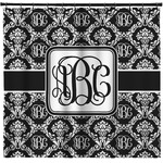 Monogrammed Damask Shower Curtain - Custom Size (Personalized)
