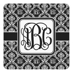 Monogrammed Damask Square Decal - Medium (Personalized)